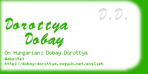 dorottya dobay business card